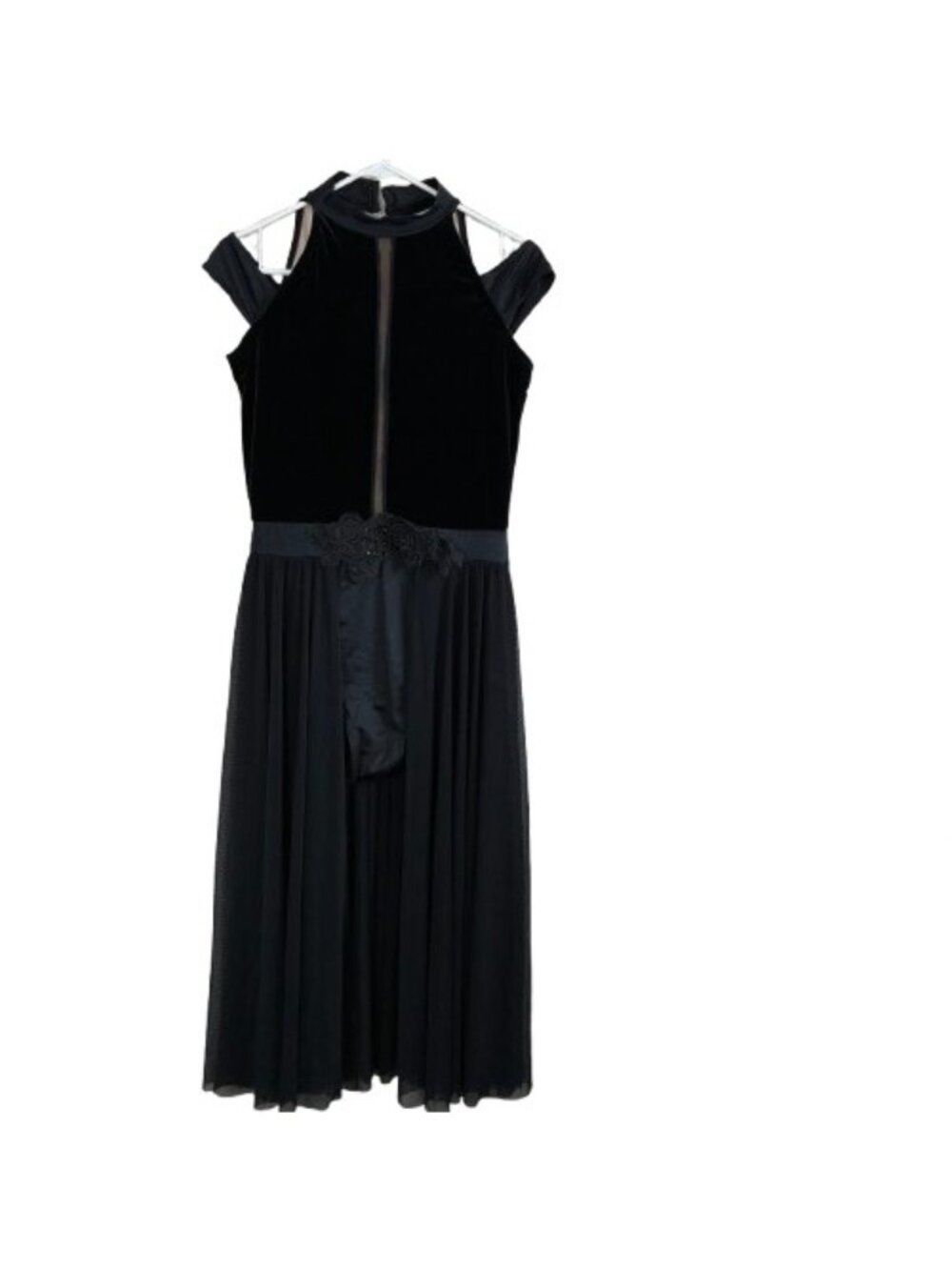 Weissman Waste of Time 10984 Velvet Dance Dress Sz L Costume